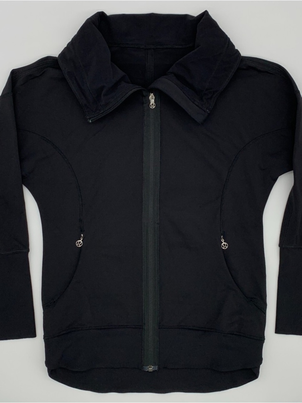🍋 Lululemon Pump It Up Jacket Full Zip Funnel Neck Fitted Stretch SZ 4 GUC